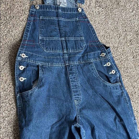 B.U.M. Equipment Vintage Women’s Medium Blue Denim Overalls - Picture 3 of 8